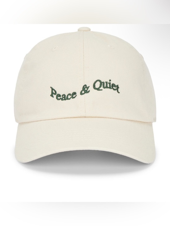 Museum Of Peace & Quiet Accessories - Museum of Peace and Quiet Wordmark Tye Dye Dad Hat in Bone